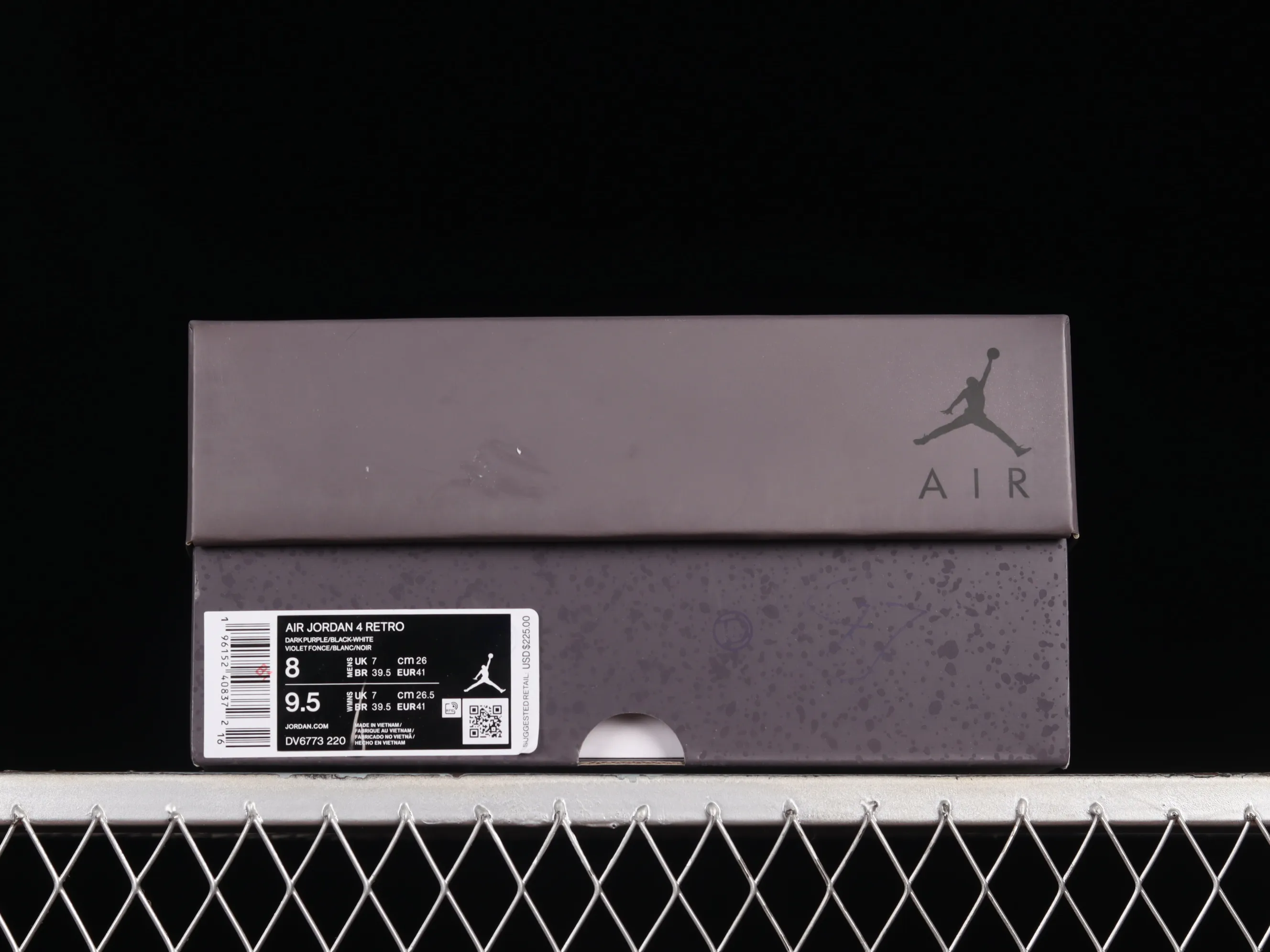 All categories Air Jordan Jordan series basketball shoes Air Jordan 4 A Ma Maniére x Air Jordan 4 "Violet Ore" AJ4 Joe 4 joint model Burgundy red DV6773-220